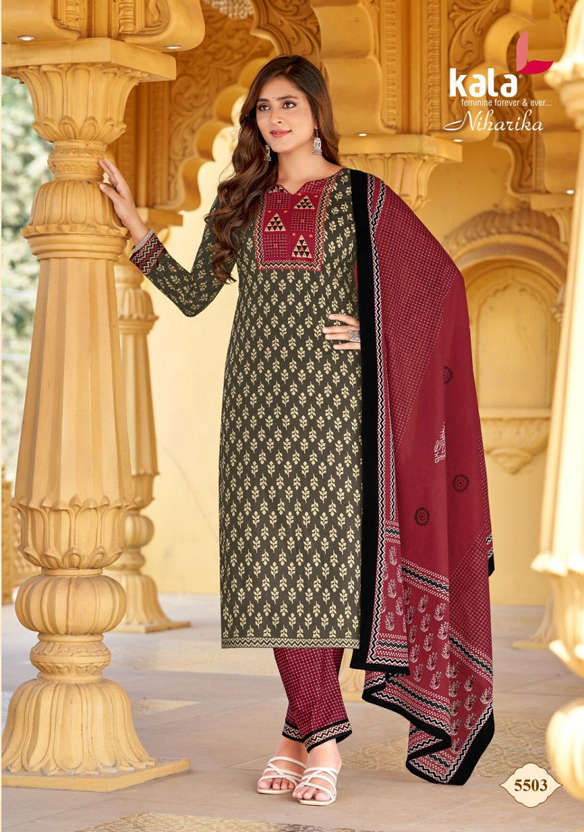 Kala Niharika Vol 1 Printed Cotton Dress Material Catalog
